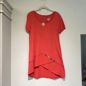 neon buddha Tanami Tunic Papaya XS